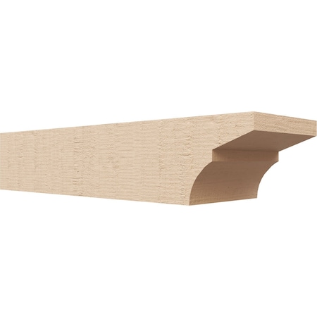 Ekena Millwork 6in. W x 4in. H x 20in. L Monterey Woodgrain TimberThane Rafter Tail, Primed Tan RFTUR06X04X20MONRCPR